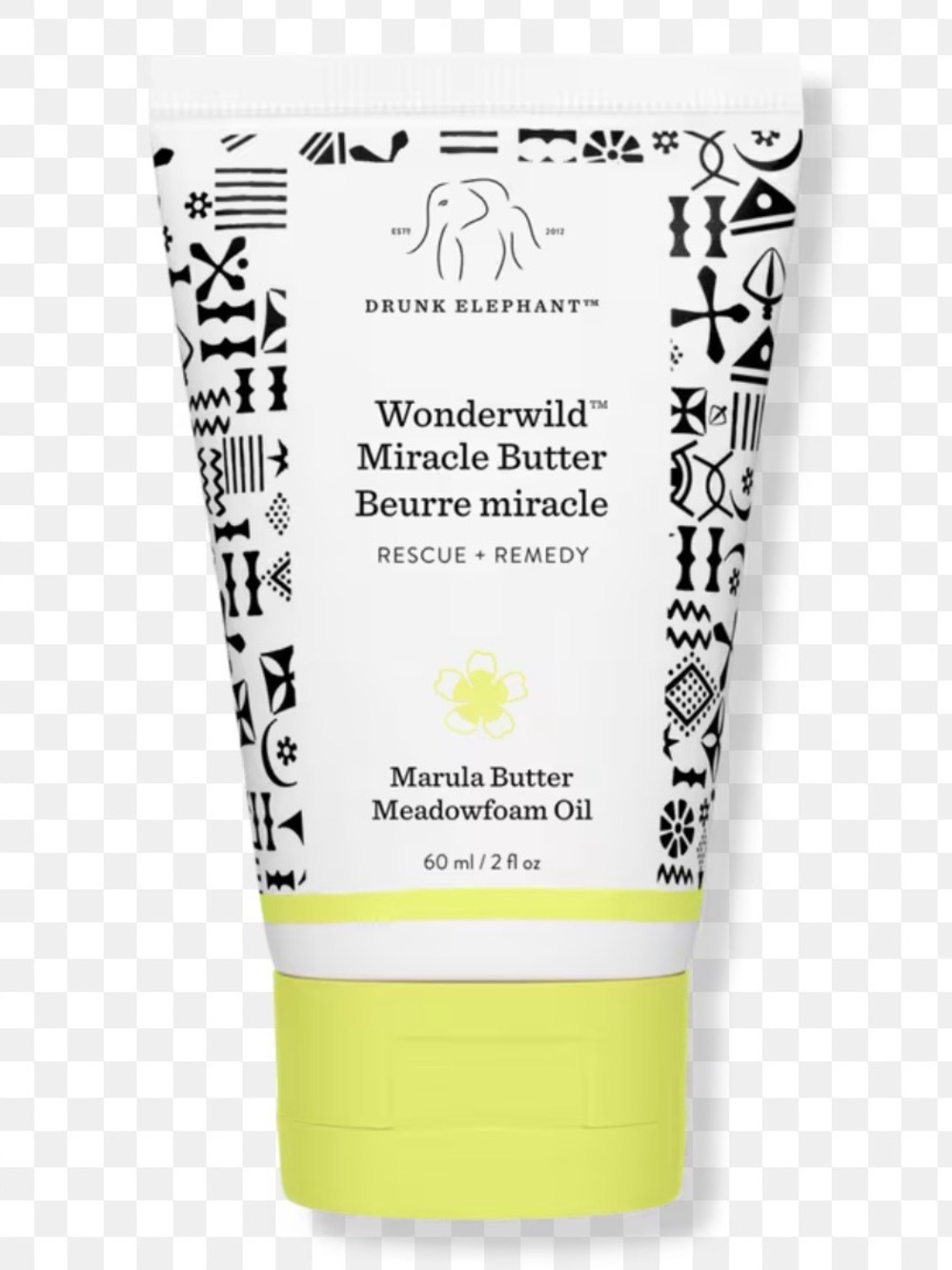 Drunk Elephant Wonderwild Miracle Butter - lime yellow & black